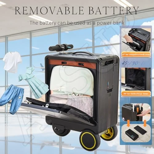 2-in-1 Rideable Electric Suitcase — Smart Luggage, ALSUP