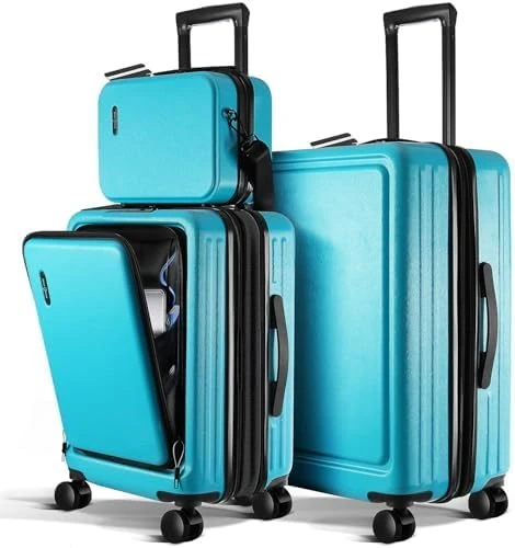 20 Inch Carry On Luggage with Cosmetic Case — Smart Luggage, TRAVELARIM