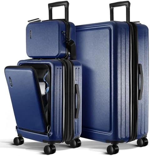 20 Inch Carry On Luggage with Cosmetic Case — Smart Luggage, TRAVELARIM