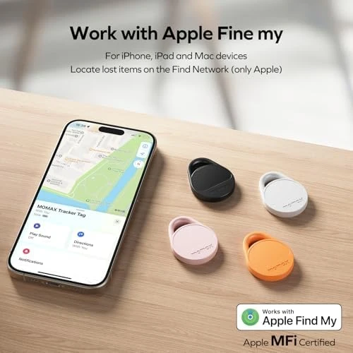 Air Tracker Tags 4 Pack — Dog GPS Tracker, MOMAX