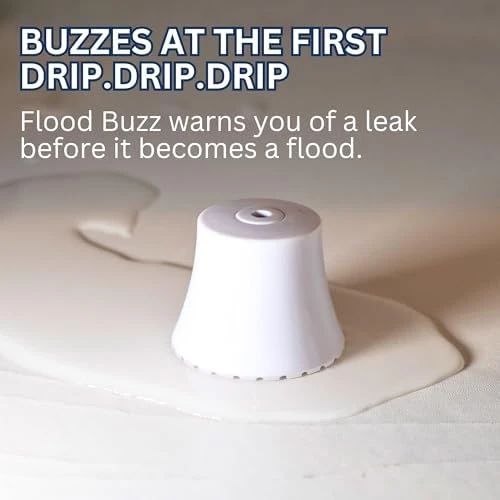 Small Water Leak Alarm 6-Pack — Water Shut Off Valve, Flood Buzz