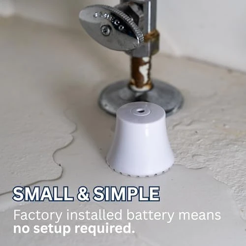 Small Water Leak Alarm 6-Pack — Water Shut Off Valve, Flood Buzz