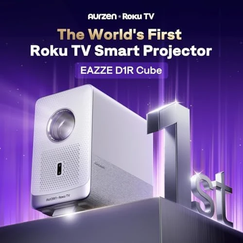 Smart Projector with Roku TV Streaming — Smart Projector, Aurzen