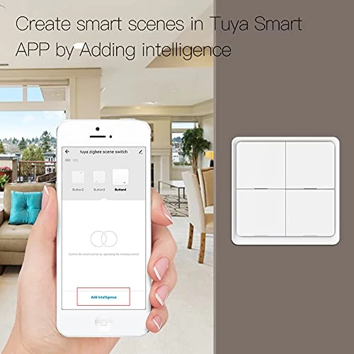 Wireless Remote Control Smart Switch Wall Panel Transmitter — Smart Switch, MOES
