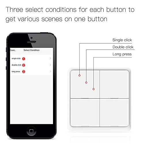 Wireless Remote Control Smart Switch Wall Panel Transmitter — Smart Switch, MOES