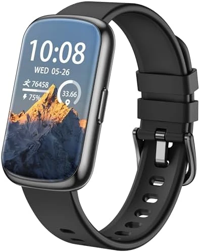 Fitness Tracker with Heart Rate, Blood Pressure, Blood Oxygen Monitor, Sleep Tracker, and Waterproof Design — Fitness Tracker, RLQA