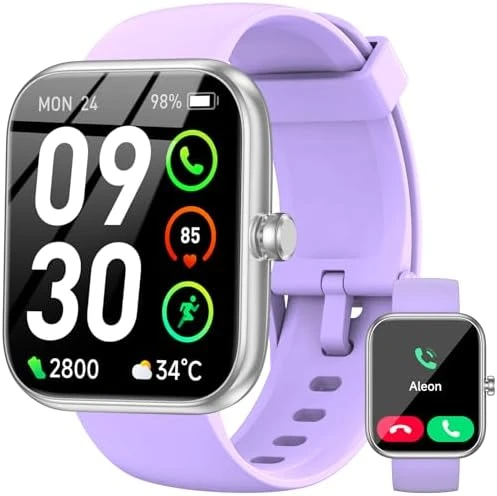 Smart Watch with Alexa Built-in, HD Touchscreen Fitness Tracker — Smart Watch, BOOOMIC