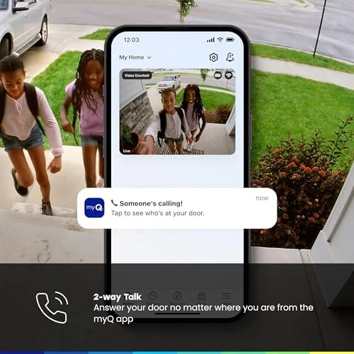 Video Doorbell with 2K Camera, Color Night Vision, and Motion Detection — Video Doorbell, CHAMBERLAIN