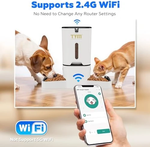 Dual Automatic Cat Feeder for 2 Cats — Automatic Pet Feeder, TYM