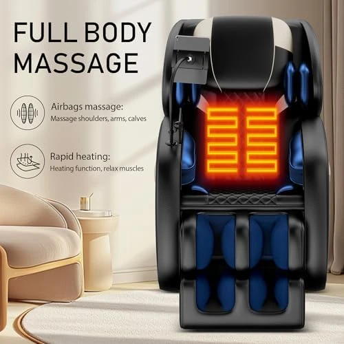 Full Body Massage Chair with Zero Gravity, Heating, and Foot Massage — Massage Chairs, AYJOIR