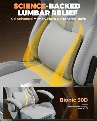 Gaming Chair with Foot Rest & Pocket Spring Cushion — Smart Chairs, GTPLAYER