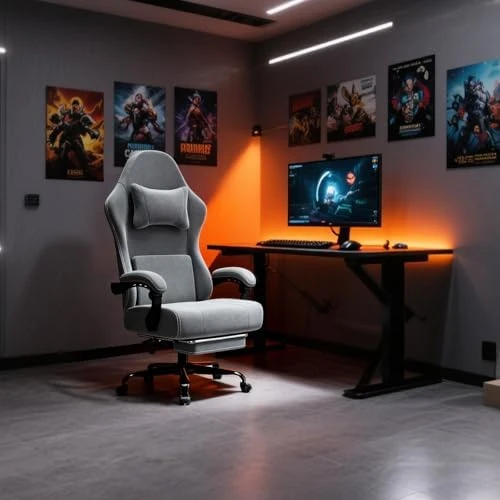 Massage Gaming Chair with Lumbar Support and Footrest — Smart Chairs, HOTOSYCH