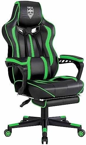 Reclining Gaming Chair with Footrest and Massage — Smart Chairs, Vonesse