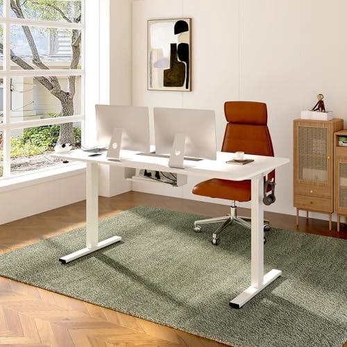 Whole-Piece Standing Desk with Clamp Power Strip — Standing Desk, FLEXISPOT
