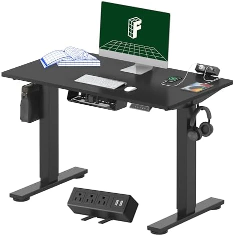 Whole-Piece Standing Desk with Clamp Power Strip — Standing Desk, FLEXISPOT
