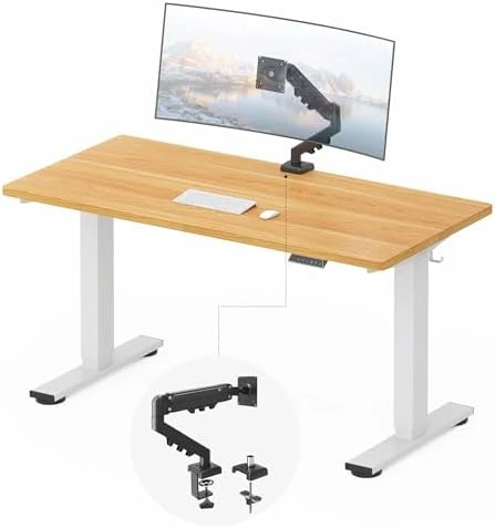 Whole-Piece Standing Desk with Clamp Power Strip — Standing Desk, FLEXISPOT