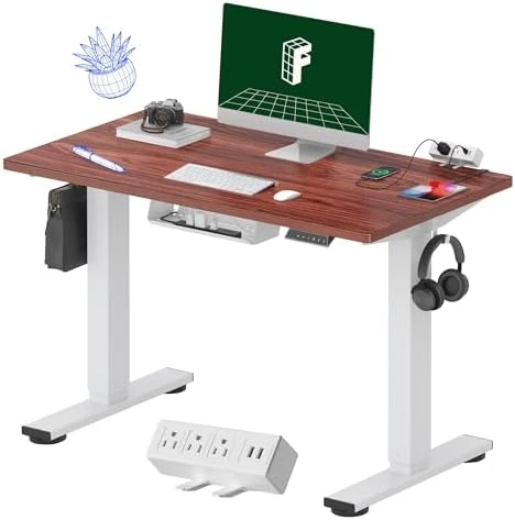 Whole-Piece Standing Desk with Clamp Power Strip — Standing Desk, FLEXISPOT
