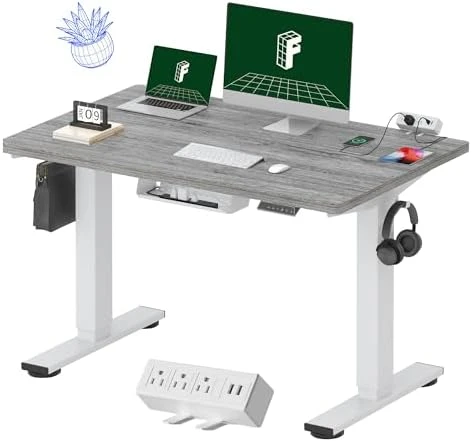 Whole-Piece Standing Desk with Clamp Power Strip — Standing Desk, FLEXISPOT