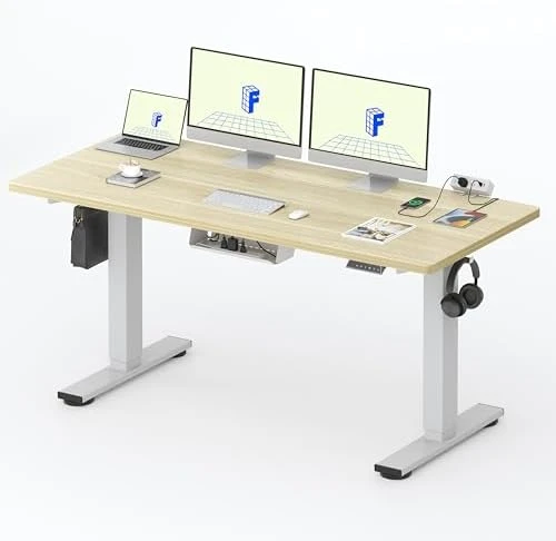 Whole-Piece Standing Desk with Clamp Power Strip — Standing Desk, FLEXISPOT
