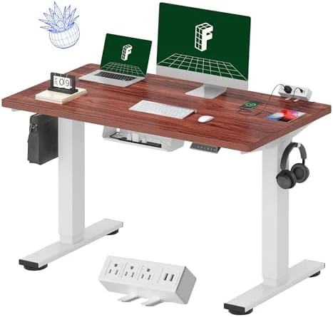 Whole-Piece Standing Desk with Clamp Power Strip — Standing Desk, FLEXISPOT