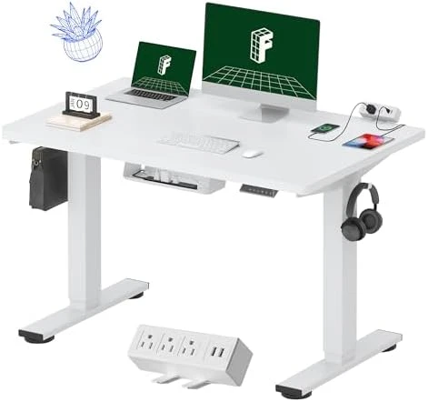 Whole-Piece Standing Desk with Clamp Power Strip — Standing Desk, FLEXISPOT