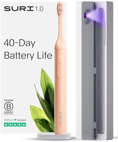 Sonic Electric Toothbrush with UV Cleaning Travel Case — Electric Toothbrush, SURI