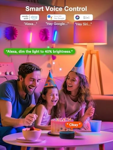 Smart Light Bulbs, Color Changing A19 LED Light Bulb — Smart Light Bulb, ANGELHALO