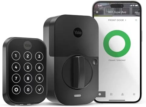 Assure Lock 2 Keypad with Wi-Fi Connect, Black Suede Deadbolt — Smart Lock, Yale