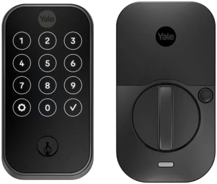 Assure Lock 2 Keypad with Wi-Fi Connect, Black Suede Deadbolt — Smart Lock, Yale