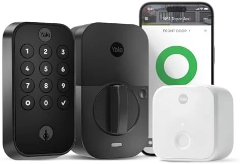 Assure Lock 2 Keypad with Wi-Fi Connect, Black Suede Deadbolt — Smart Lock, Yale