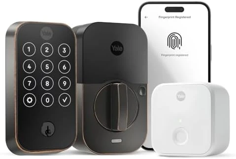 Assure Lock 2 Keypad with Wi-Fi Connect, Black Suede Deadbolt — Smart Lock, Yale