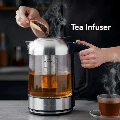 Digital Glass Electric Kettle with Temperature Control — Electric Kettle, OVENTE