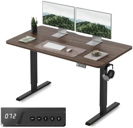 Electric Standing Desk, 48 x 24 Inches Height Adjustable Stand up Desk — Standing Desk, FEZIBO