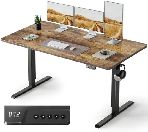 Electric Standing Desk, 48 x 24 Inches Height Adjustable Stand up Desk — Standing Desk, FEZIBO