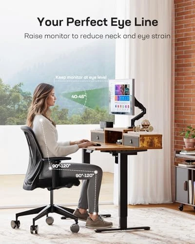 Electric Standing Desk with Drawers — Standing Desk, Marsail