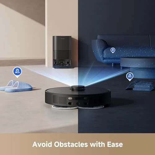 Robot Vacuum and Mop Combo with Self-Emptying Dock — Robot Vacuum, Dreame