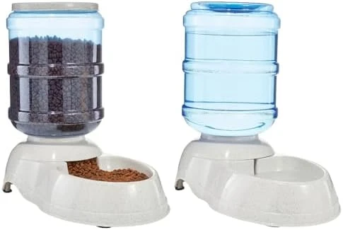 Gravity Pet Food Feeder — Automatic Pet Feeder, Amazon Basics