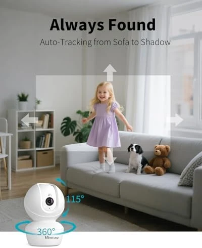 Indoor Security Camera with AI Detection and Two-Way Audio — Security Camera, VIMTAG