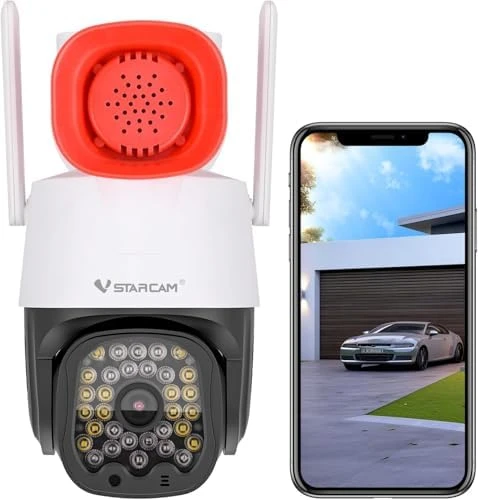 Interactive Pet Camera with Dual WiFi Antennas, 360° Pan-Tilt, 2K Dog & Cat Camera with Phone APP, 2.4GHz WiFi, IR Night... — Security Camera, Vstarcam