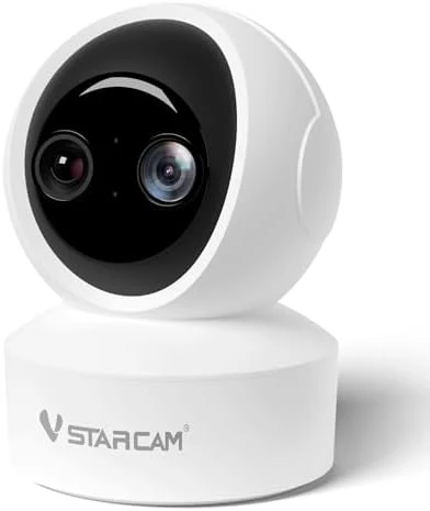 Interactive Pet Camera with Dual WiFi Antennas, 360° Pan-Tilt, 2K Dog & Cat Camera with Phone APP, 2.4GHz WiFi, IR Night... — Security Camera, Vstarcam