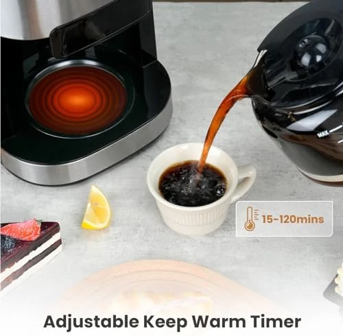 10-Cup Drip Coffee Maker with Built-in Burr Grinder — Coffee Maker, Gevi