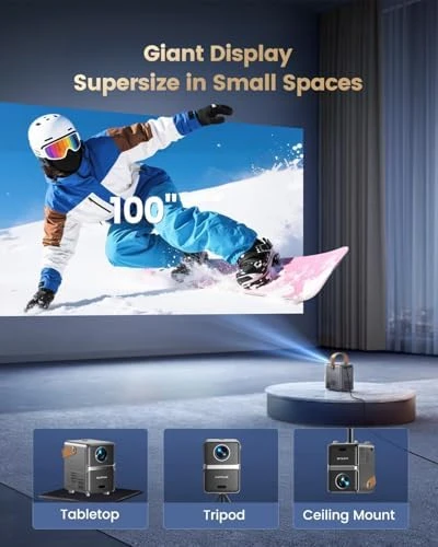4K Portable Smart Projector with WiFi and Bluetooth — Smart Projector, WiMiUS