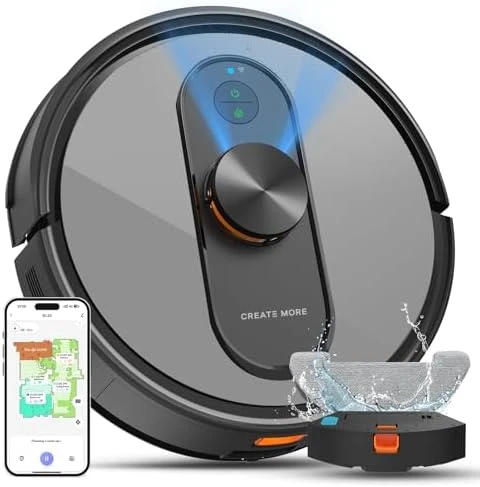 Robot Vacuum and Mop Combo with Self-Emptying Dock — Robot Vacuum, eitton
