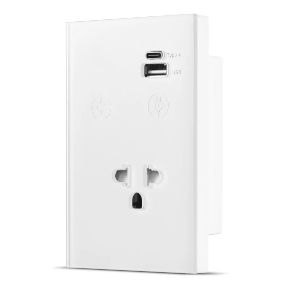 WiFi Wall Touch Light Switch with USB Type-C Outlet — Smart Switch, Neoglint