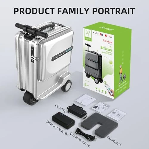 20 Inch Smart Rideable Suitcase Electric Luggage Scooter Carry On — Smart Luggage, Airwheel