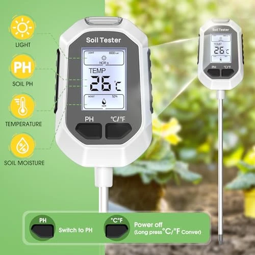 4-in-1 Soil Moisture Meter — Soil Moisture Sensor, YAMRON