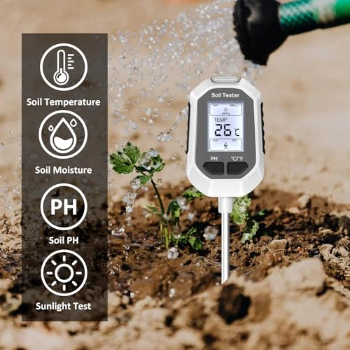 4-in-1 Soil Moisture Meter — Soil Moisture Sensor, YAMRON