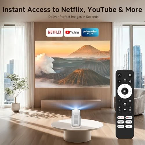 4K Outdoor Projector with WiFi and Bluetooth — Smart Projector, iSinbox