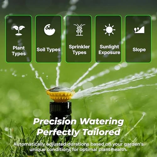 Outdoor Smart Sprinkler Controller, 8-Zone WiFi Irrigation Controller — Irrigation System, Imolaza