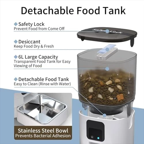 Smart Pet Feeder with Camera — Automatic Pet Feeder, Generic